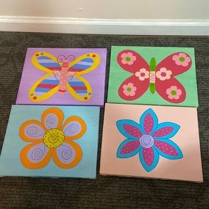 Butterfly and Flower Paintings